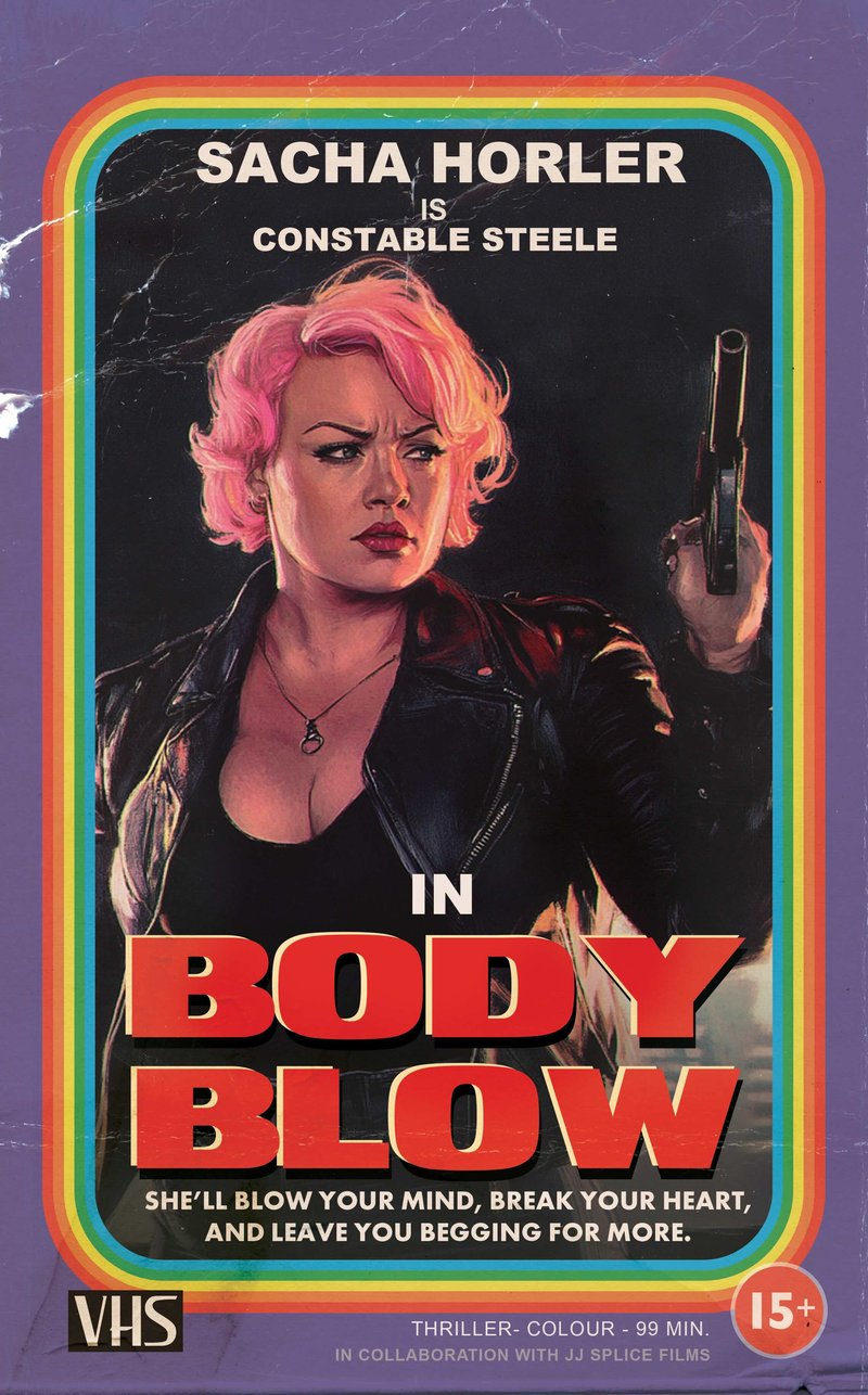 Sacha Horler is Constable Steele — Body Blow collector card
